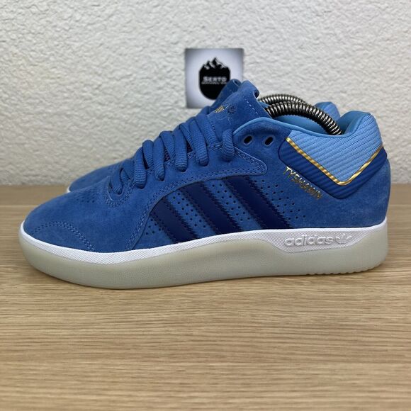 Adidas Skateboarding Tyshawn Jones Sky Blue Suede Size 5 H04934 Icy Soles - Picture 2 of 11